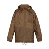 High fashion fall winter leopard print casual coat men down jacket