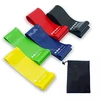 Hot Sale Natural Latex Resistance Loop Bands Set of 5 for Ankle Legs Knee Arm Exercise Training with User Manual and Pouch Bag