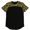 Wholesale Custom Gold Glitter Screen Printing Man T-Shirts