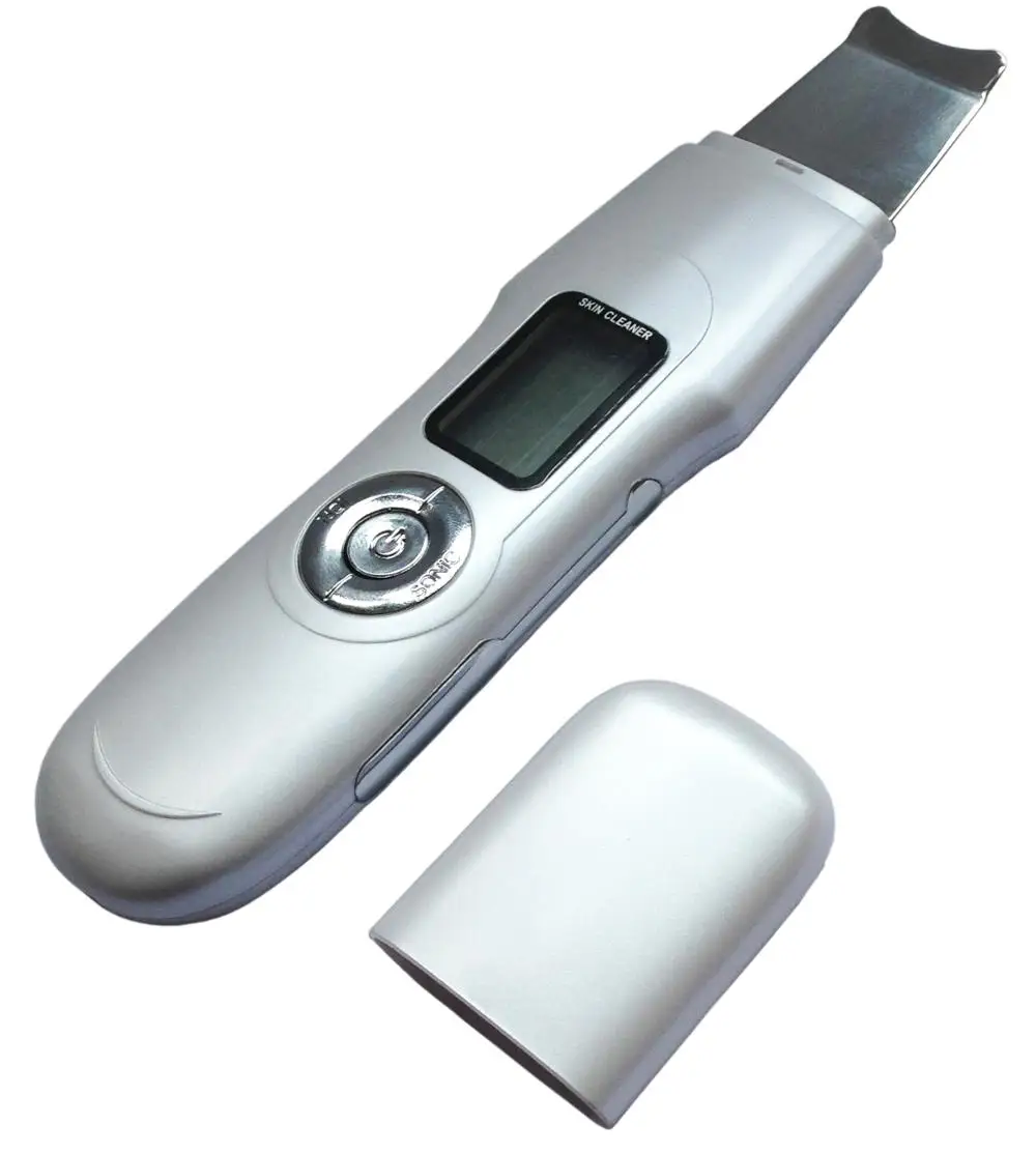 CE RoHS Approved Anti-aging Ultrasonic Skin Peeling Rechargeable Face Scrubber