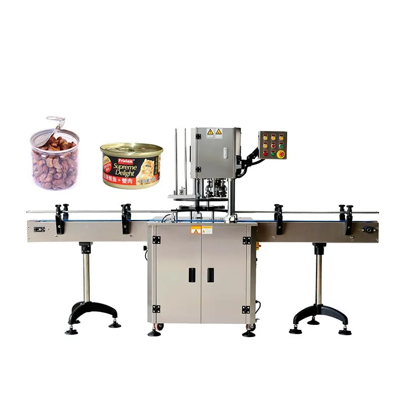 Automatic Hermetic Plastic Easy Open Pet Can Sealing Machine Price