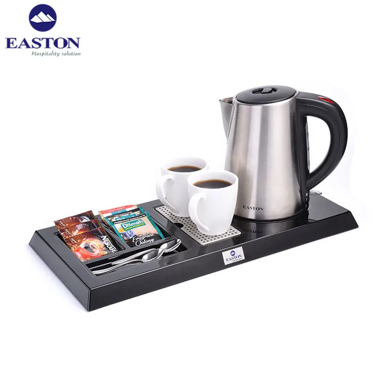 Restaurant Stainless Steel Electric Kettle With Tray For Hotel ...