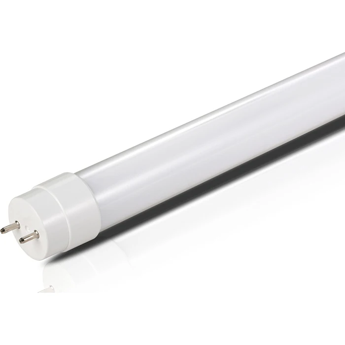 usa market dlc listed TYPE A+B 10W 180LM/W plug and play or Ballast bypass 4FT Glass T8 LED tube
