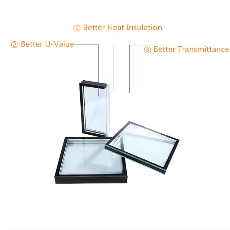 Low E Coating Energy Saving Vacuum Insulated Glass Toughened Glass