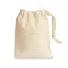 Good quality cheapest custom drawstring 100% pure cotton small cloth bags