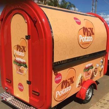 Massgeschneiderte Fast Food Verkaufswagen Mobile Hot Dog Wagen Fur