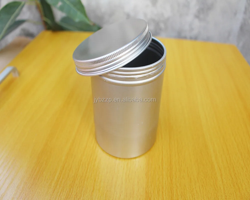 100gram Matte Black Aluminum Wax Container,Professional Hair Wax Jar