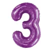 Hot sale 40 inches Jumbo purple number inflatable helium birthday banner balloons