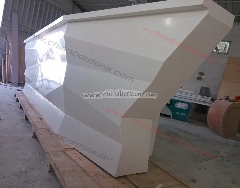 Customized White Wood Reception Desk Office Front Counter Customized White Wood Reception Desk Office Front Counter