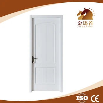 Finition Peinture Blanche Feuille Simple Porte En Bois Extérieure