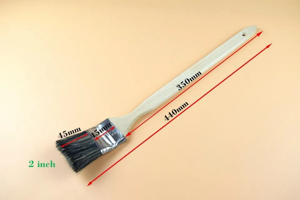 Radiator Brush with Long Wooden Handle - Cleaning Made Easy