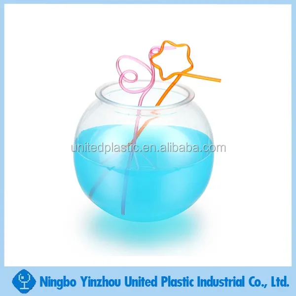 1400ml Pvc Plastic Drinking Cups Fish Bowl With Handle Buy 1400ml Pvc