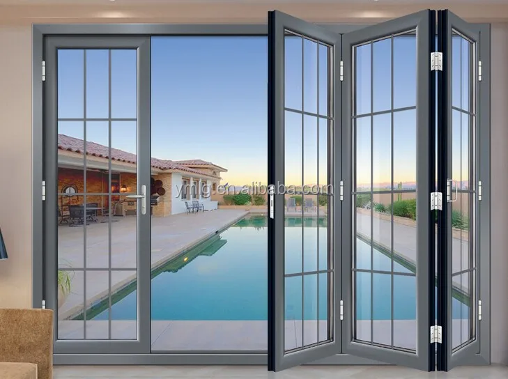 Interior Aluminum Frame Glass Bifold Door Interior Aluminum Frame Glass Bifold Door