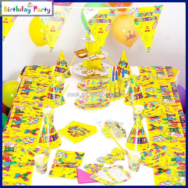 2016 colorful balloons theme party decorations for kids birthday