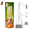 Hotsell Double Side Height Adjustable display x-stand banner 80 x 180 cm With Water Base for exhibition