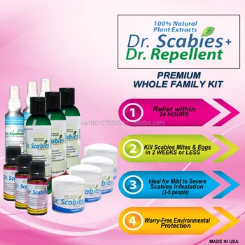 premium dr. scabies + dr. repellent (scabies cream,soap,solution
