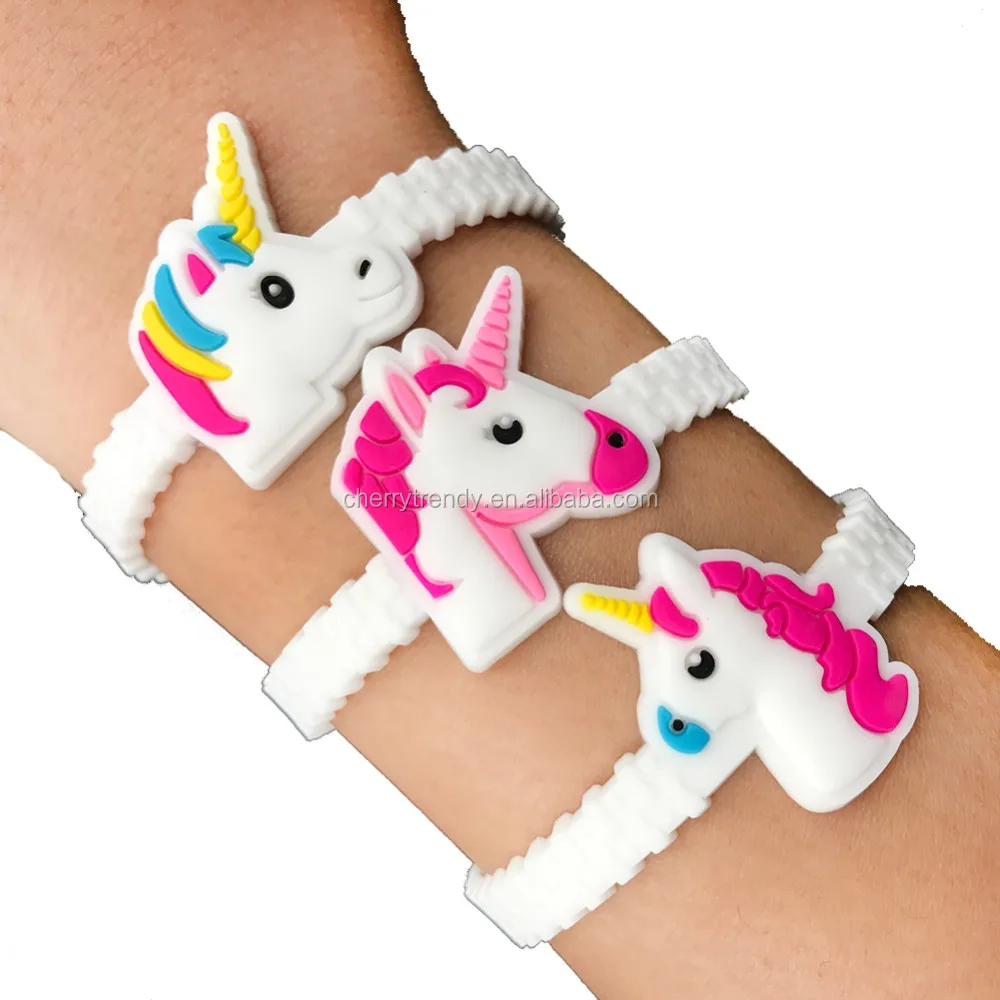 2017 Unicorn Pvc Bracelet Novelty Toy Rubber Wristband Bracelets For