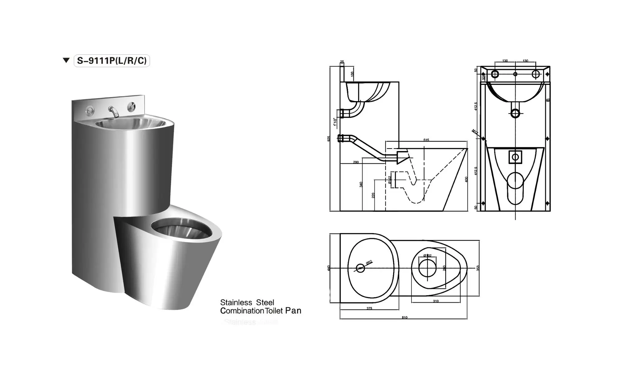 Contemporary Designed Stainless Steel Prison Toilet,Wall Hung Toilet,Wc