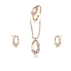 64456 Xuping hot selling explosion models perfect gold wedding jewelry sets bridal