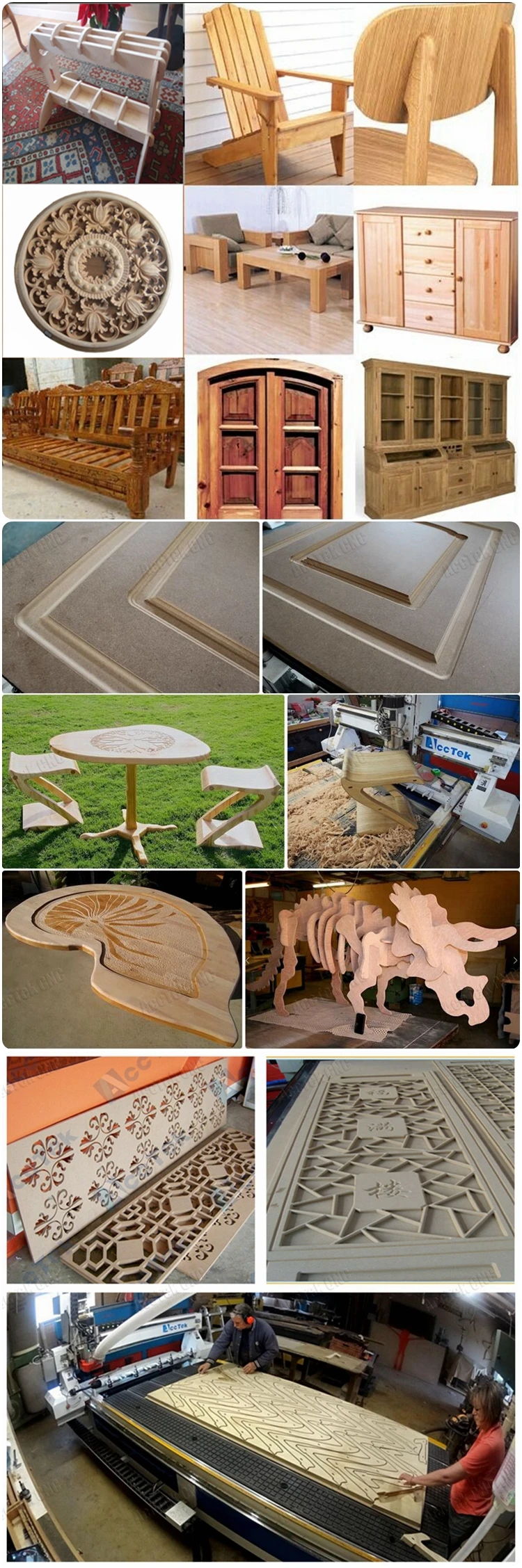 1300*2500mm acctek factory price wood mdf cutting cnc router machine AKM1325D