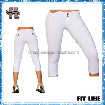 ladies white capris