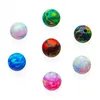 Opal ball beads/synthetic ball opal/purple ball shape opal stone