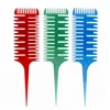 Salon Professional Tint Brush Fish Bone Shape Coloring Brush Hair Dyeing Sectioning Comb