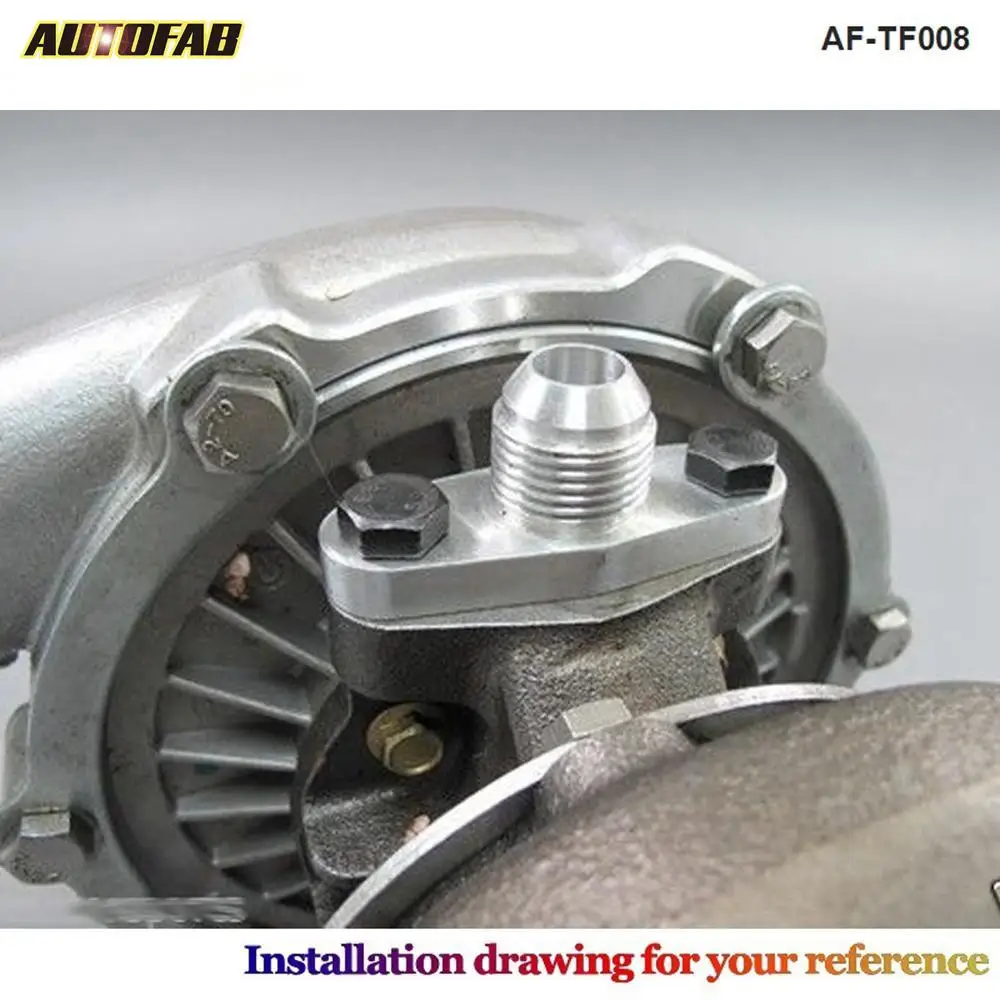 Epman Turbo Oil Drain Outlet Flange Gasket Adapter Kit 10an 10 An