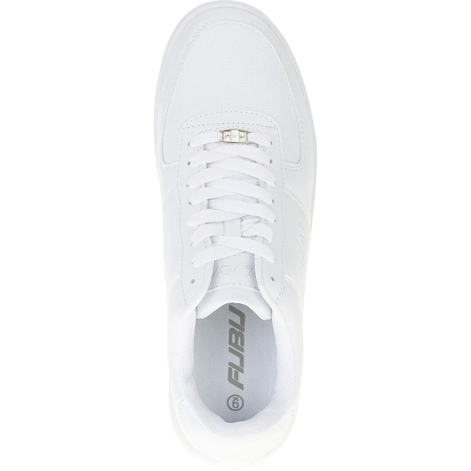 all white fubu shoes