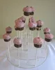 4 Tier Clear Acrylic cupcake and cake tower display stand circular Party Acrylic cake showcase show stand