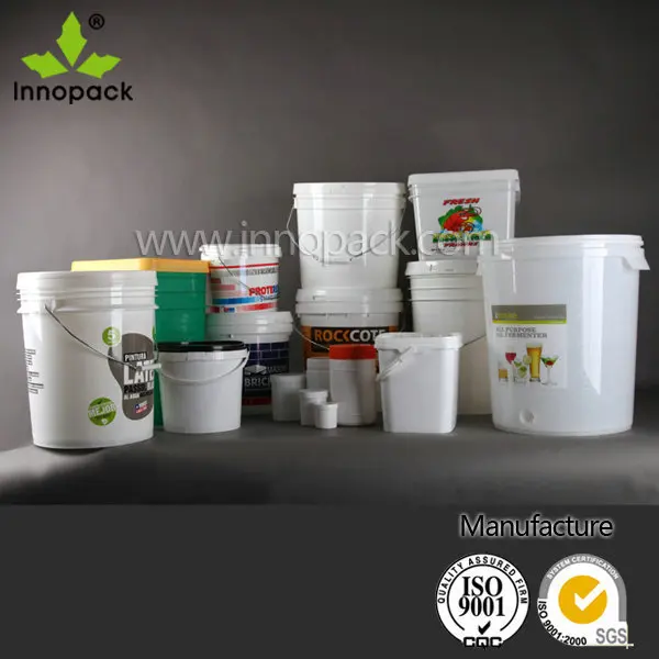 5 Gallon Virgin Pp White Plastic Paint Buckets For Paint Wholesale Buy White Plastic Paint