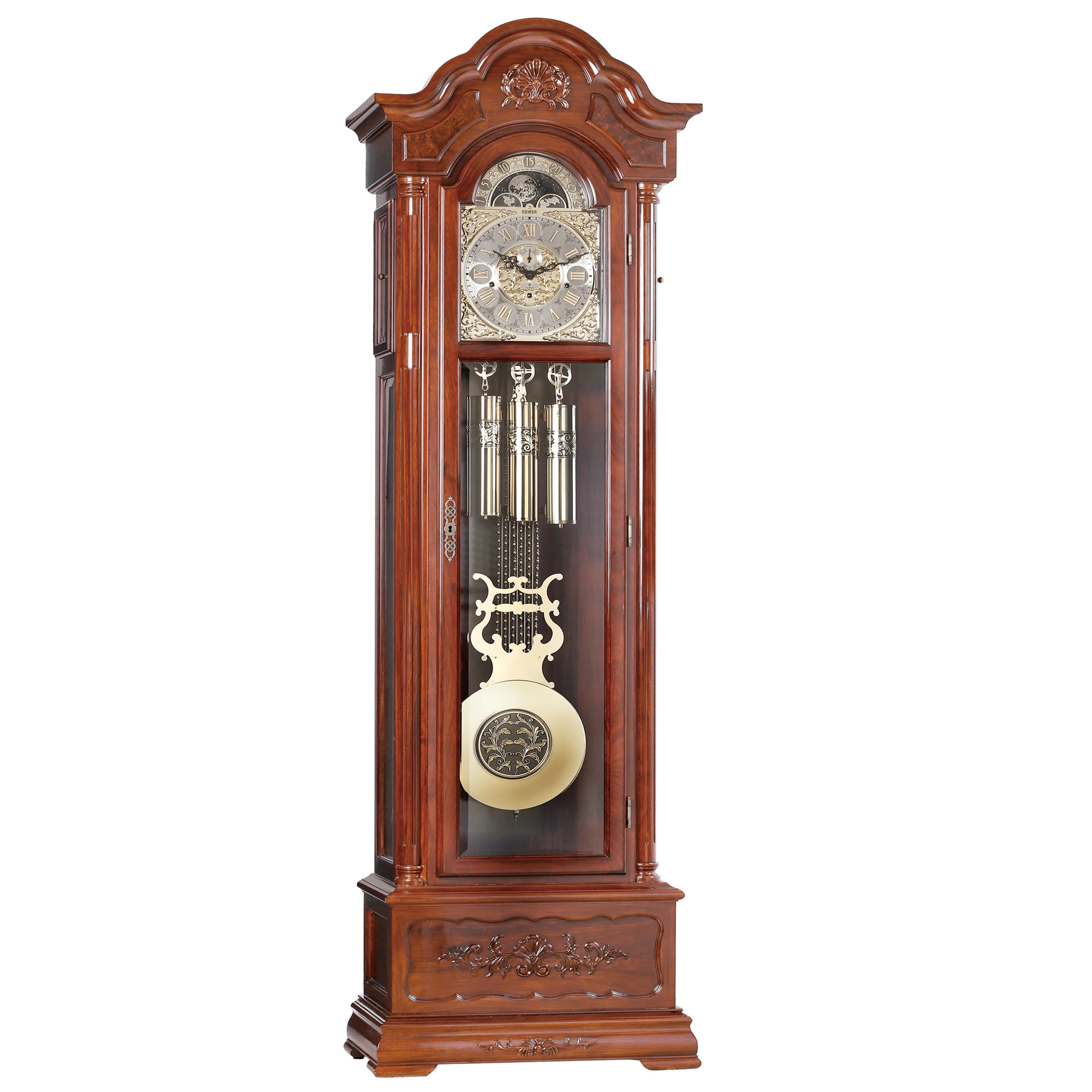 High Quality Home Decor Wooden Grandfather Clock Mechanism Antique 