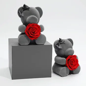 preserved rose teddy bear