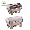 China Supplier Wholesale Manufacturing 933 9L Food Warmer Oblong Stainless Steel oblong chafing dish with Folding Legs