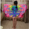 Party dress up dreamy butterfly wings Plush shawl kid cozy toy blanket