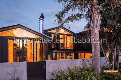 2015 Latest Design Hot Sale Cheap Light Steel Structure Prefabricated Luxury Villa
