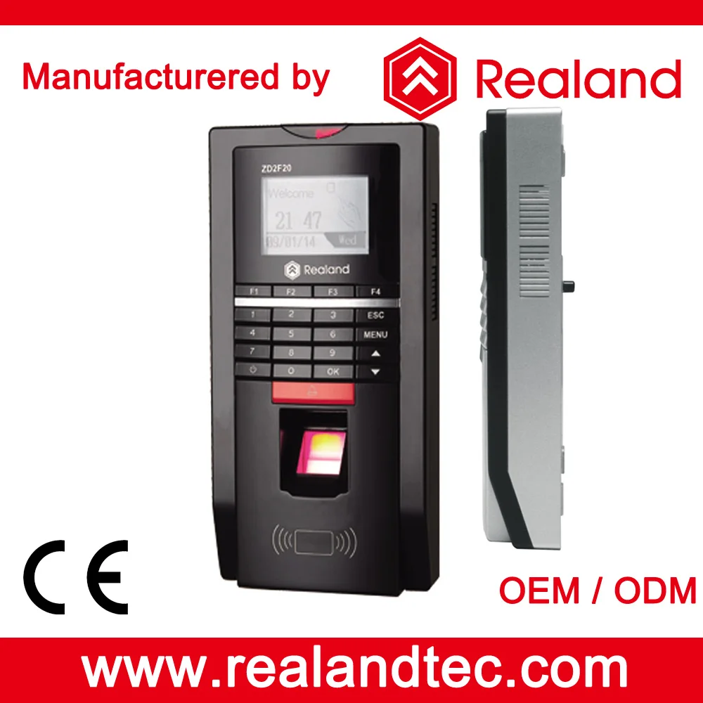 Realand Zd2f20 Fingerprint Door Lock Access Control And Time Attendance System Buy Biometric