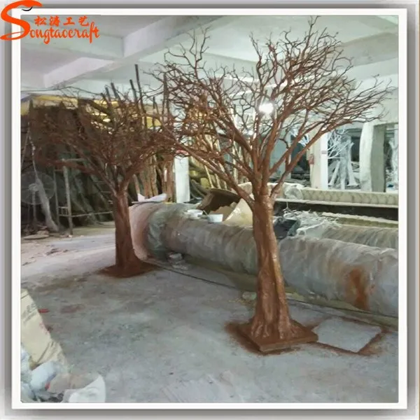 Arbre Artificiel Non Sans Feuilles Branches Blanches Pour Centres De