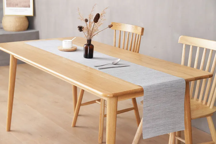 Nordic custom Japanese table runner solid color pvc rectangular insulation coffee table pad tablecloth modern minimalist