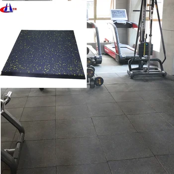 Non Toxic Interlock 20mm Thickness Used Rubber Gym Flooring