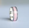 elegant luxury 2017 new Wide band engagement wedding 925 silver ring