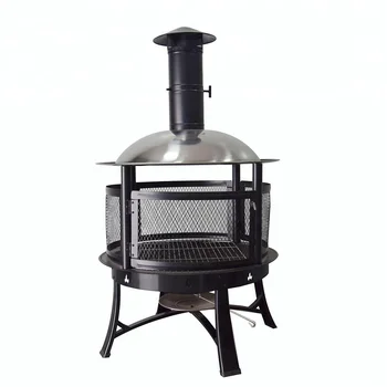 Antique Design Charcoal Grill Vertical Garden Treasures Fire Pit