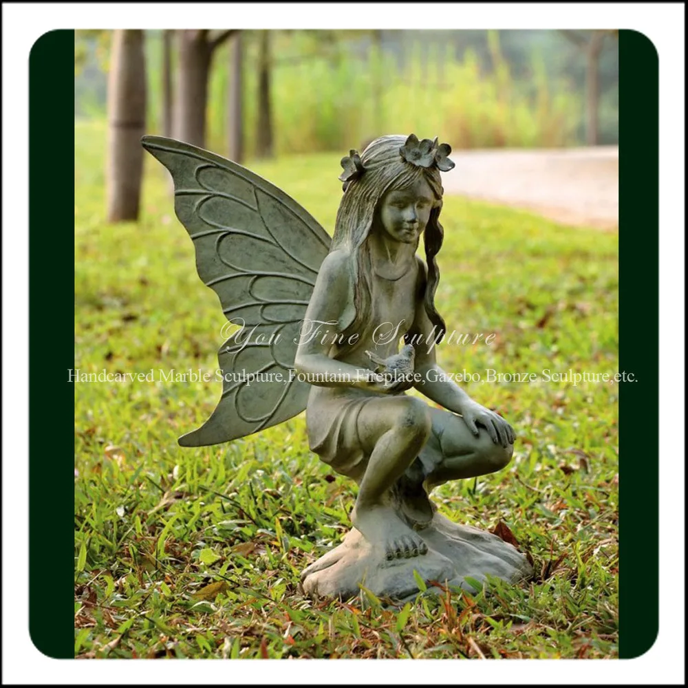 Casting Antique Bronze Garden Fairy Statue For Sale Buy Garden Fairy