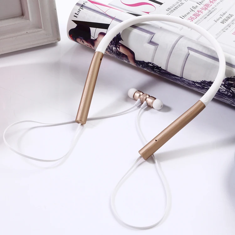 Factory wholesale neckband wireless headset Blue tooth sport headphone with magnetic in-ear earbuds - ANKUX.COM