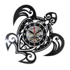Vinyl Record Wall Clock Frameless CD Wall Clock Sea Turtle Shape Home Wall Art Decor Silent Quartz Clocks