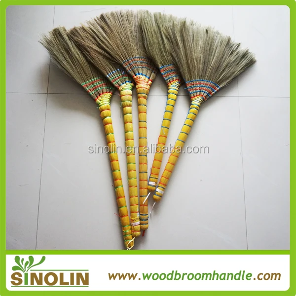Sinolin Natural Straw Tiger Grass Broom With Handle Buy Guangxi Straw