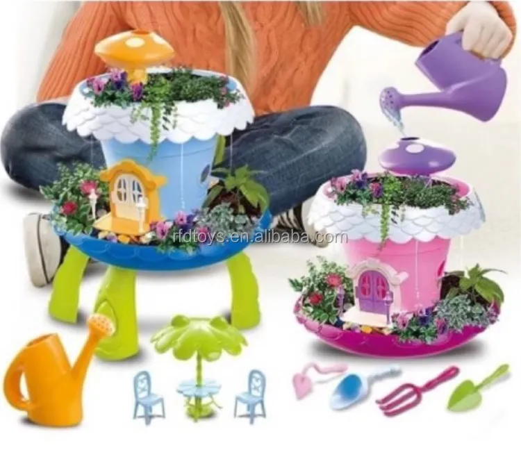 miniature toy garden set