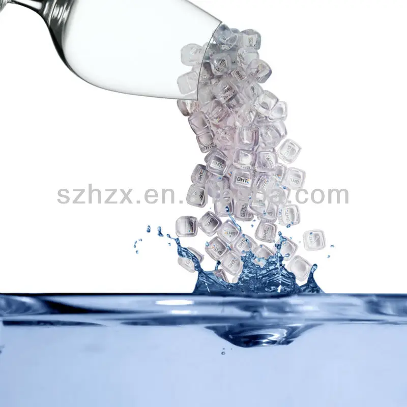 Transparent Clear 2.5*2.5cm Pvc Plastic Ice Cubes For Fresh Buy