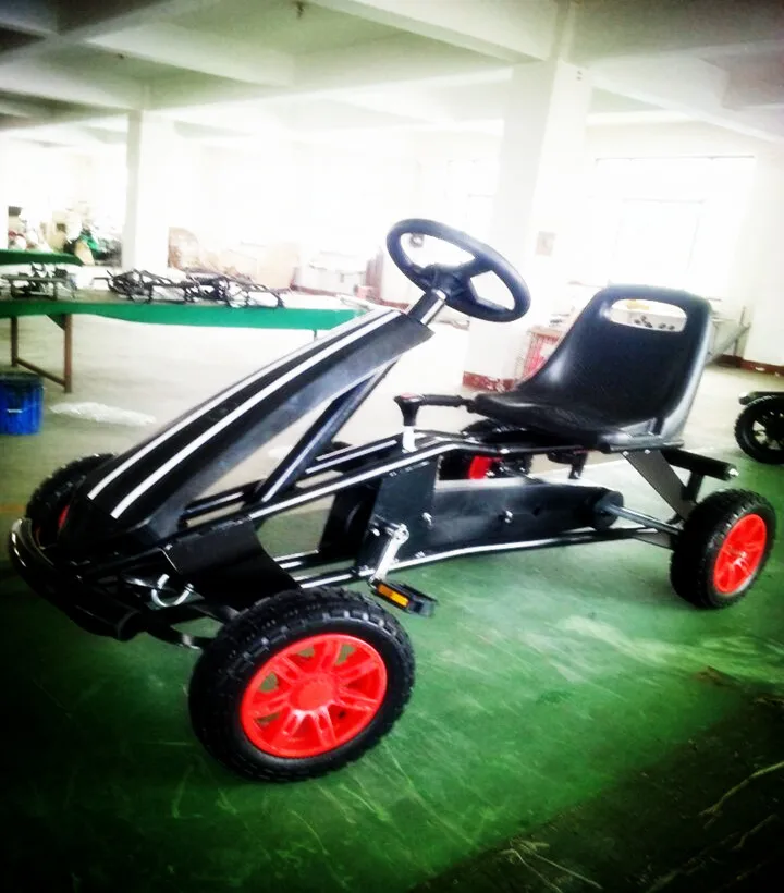 Kids Go Kart Pedal Go Kart Steel Pipe Manual Start up Ride On Car For