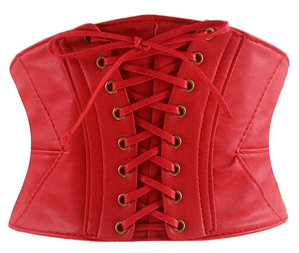 Buy Alivila.Y Fashion Womens Sexy Steampunk Gothic Faux Leather Boned ...